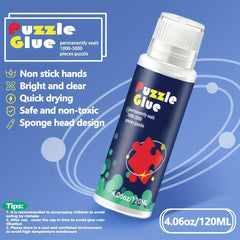 Clear Puzzle Glue with Sponge Head for 1000-3000 Piece Puzzles