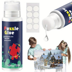 Clear Puzzle Glue with Sponge Head for 1000-3000 Piece Puzzles