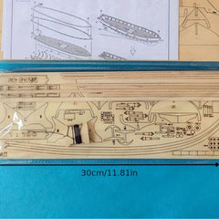 Wooden Assembled Royal Yacht Sailing Model