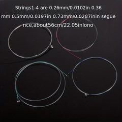 4 Violin String Universal Set Classic Silver GDAE Steel Core Nickel Plated