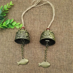 Vintage Dragon Fengshui Bell Good Luck Bless For Home Garden