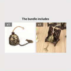 Vintage Dragon Fengshui Bell Good Luck Bless For Home Garden