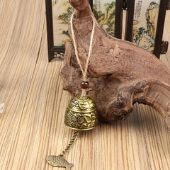 Vintage Dragon Fengshui Bell Good Luck Bless For Home Garden
