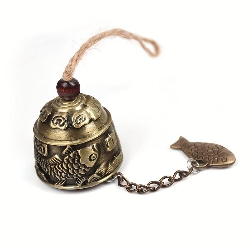 Vintage Dragon Fengshui Bell Good Luck Bless For Home Garden