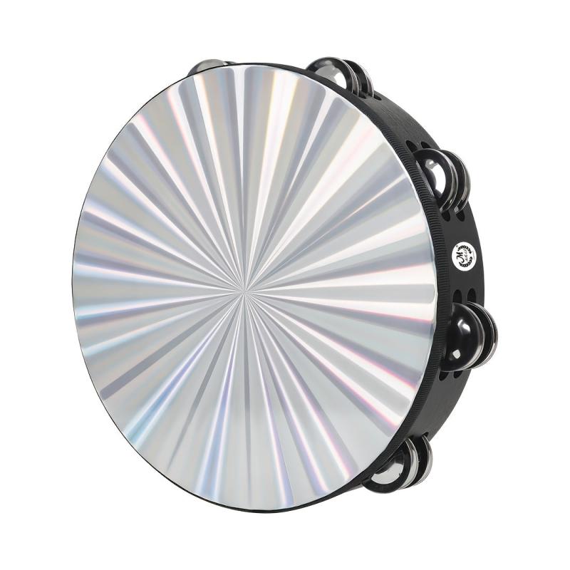 High 10 Inch Tambourine with Double Row Bells