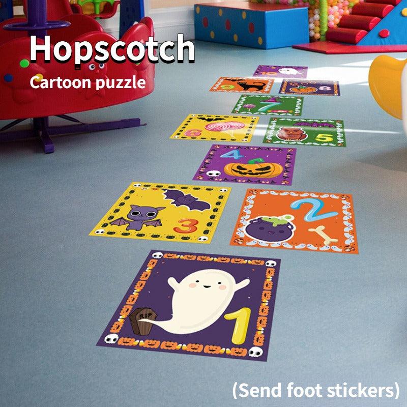 12 Christmas Halloween Puzzle Mat Floor Stickers