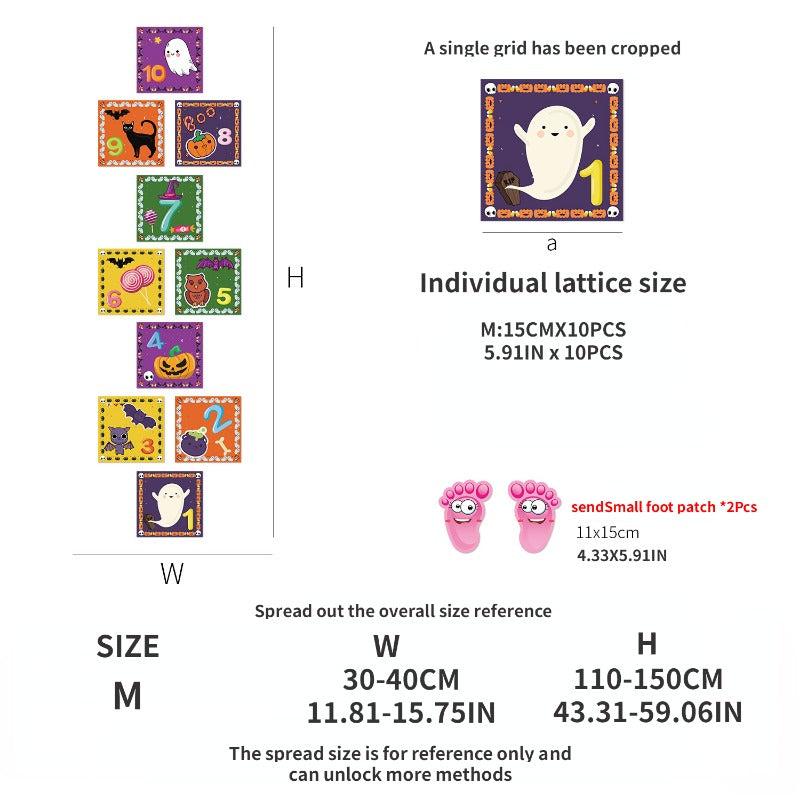 12 Christmas Halloween Puzzle Mat Floor Stickers