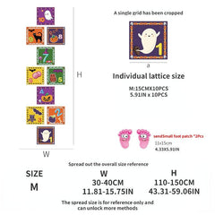12 Christmas Halloween Puzzle Mat Floor Stickers