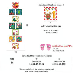 12 Christmas Halloween Puzzle Mat Floor Stickers