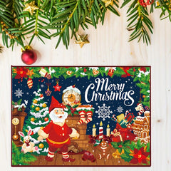 480pcs Christmas Jigsaw Puzzle Santa Claus Fireplace Xmas Toys