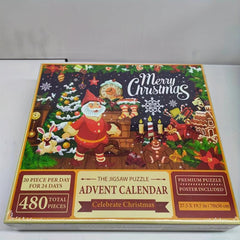 480pcs Christmas Jigsaw Puzzle Santa Claus Fireplace Xmas Toys