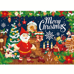 480pcs Christmas Jigsaw Puzzle Santa Claus Fireplace Xmas Toys