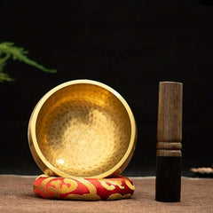 Bronze Meditation Chime Bowl for Yoga and Mindfulness - Soothing Sound Therapy