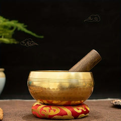Bronze Meditation Chime Bowl for Yoga and Mindfulness - Soothing Sound Therapy