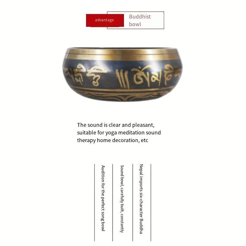Handcrafted Copper Chime Singing Bowl Set for Inner Peace & Meditation