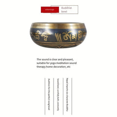 Handcrafted Copper Chime Singing Bowl Set for Inner Peace & Meditation