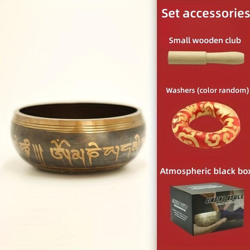 Handcrafted Copper Chime Singing Bowl Set for Inner Peace & Meditation