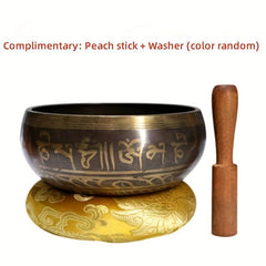 Handcrafted Copper Chime Singing Bowl Set for Inner Peace & Meditation