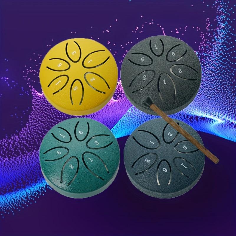 Mini 7 62 Cm 6 Tone Hollow Drum Percussion Instrument Portable Starter