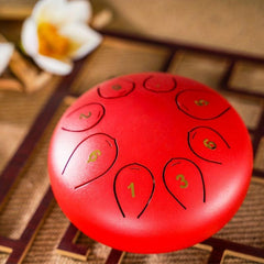 15 24 Cm 8 Tone Empty Drum Steel Tongue Drum Forget Worry Drum Lotus Drum