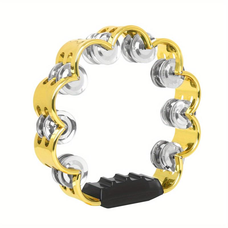 Adults' Hand Tambourine with Metal Bells on ABS Tambourine