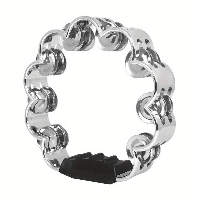 Adults' Hand Tambourine with Metal Bells on ABS Tambourine