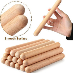 2pcs Educational Wooden Drum Sticks Classical Music Rhythm Sticks