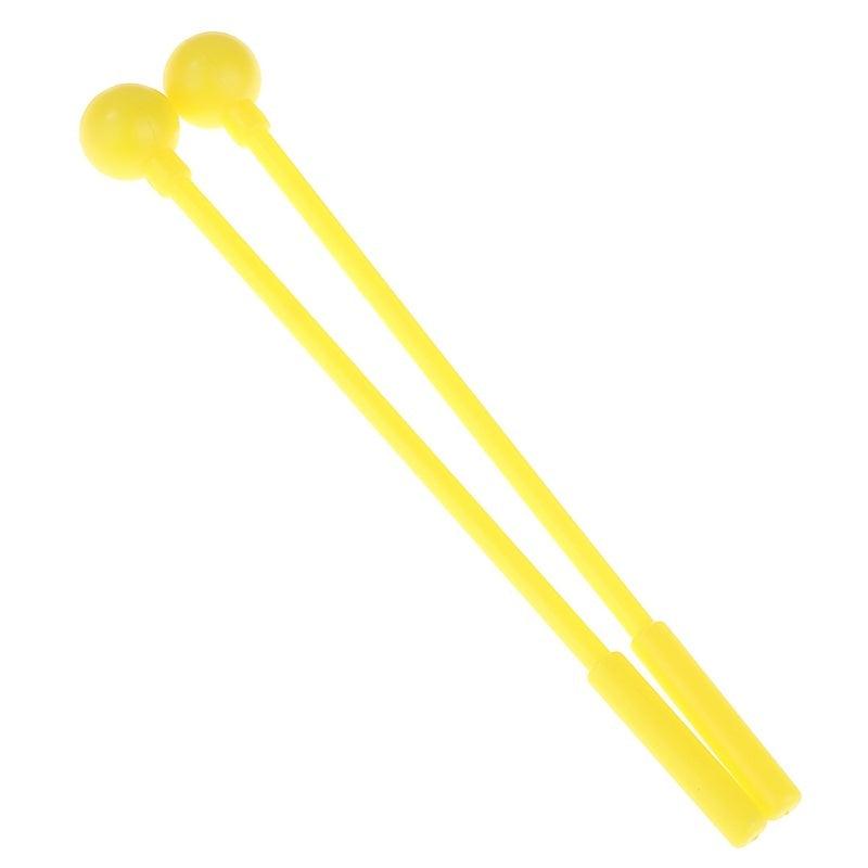 1 Pair Percussion Drum Sticks Mallets Plastic Instrument Multiple Colors
