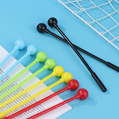 1 Pair Percussion Drum Sticks Mallets Plastic Instrument Multiple Colors