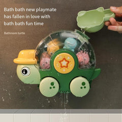 Children's Turtle Rotating Toy for Bath and Land