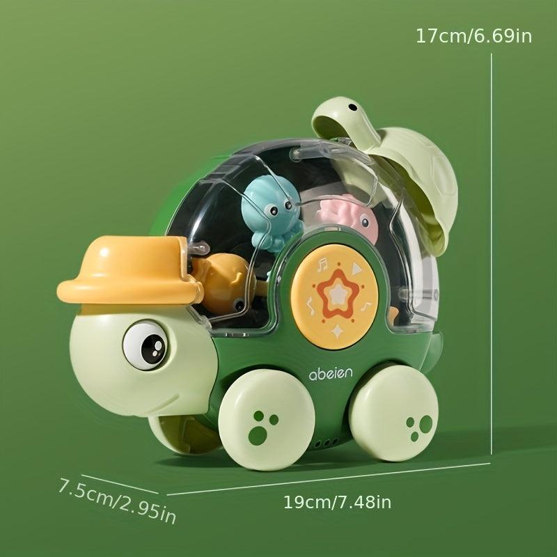 Children's Turtle Rotating Toy for Bath and Land