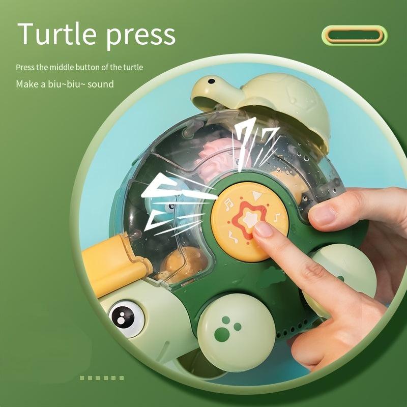 Children's Turtle Rotating Toy for Bath and Land