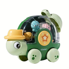 Children's Turtle Rotating Toy for Bath and Land