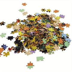 1000 Piece Jigsaw Puzzle Klimt Lady with Fan + Glue Sheets
