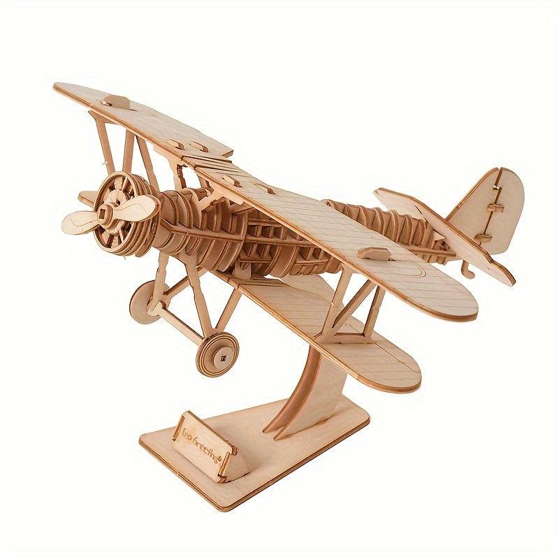 Wooden 3D Puzzle Educational Assembled Toys Parent-child Building Blocks