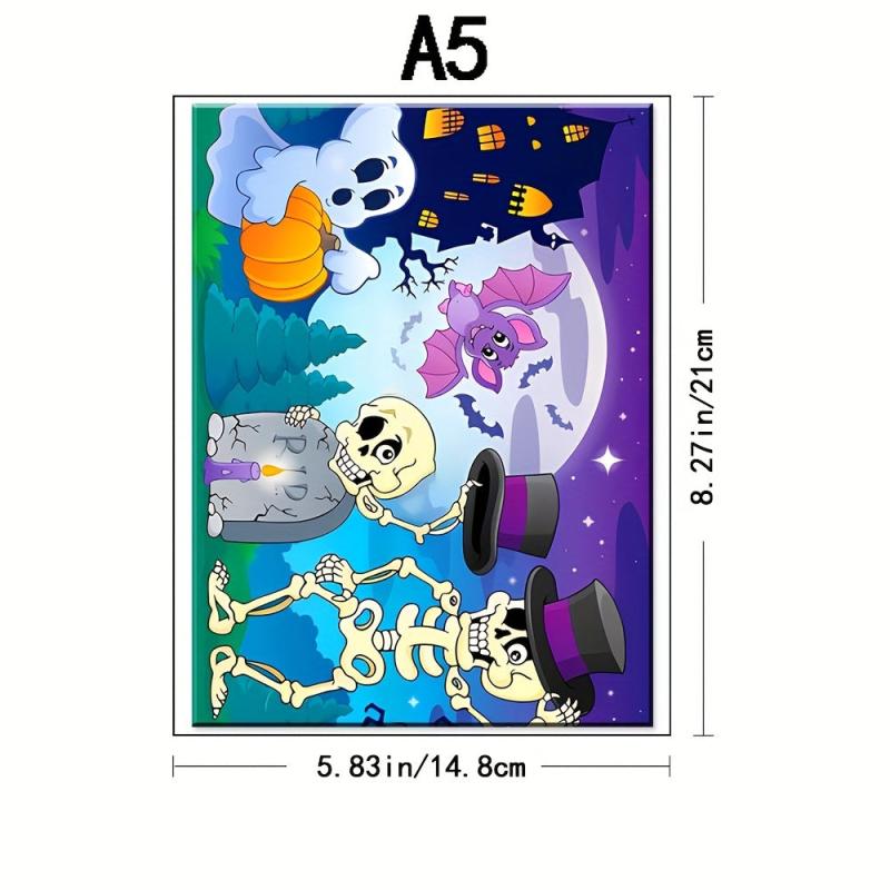 Wooden Halloween Jigsaw Puzzle Toy, Stress Relief Animal Irregular Gift Wrap
