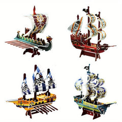 Pirate Educational 3D Puzzle DIY Pirate Jigsaw Puzzle