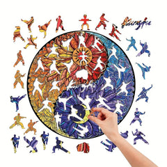Sunflower Tai Chi Wood Puzzle in Box