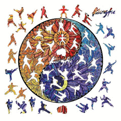 Sunflower Tai Chi Wood Puzzle in Box