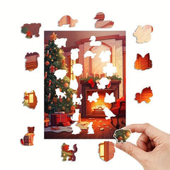 Christmas Animal Puzzle for Adults - Holiday Entertainment Toy