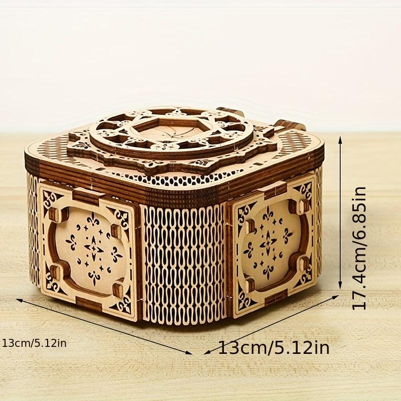 3D Wooden Puzzle Children's Music Box DIY Toy Tabletop Decoration