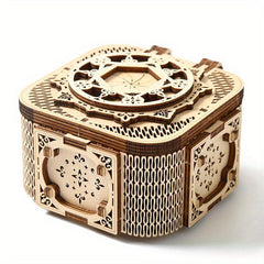 3D Wooden Puzzle Children's Music Box DIY Toy Tabletop Decoration