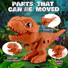 60pcs 3D Dinosaur Puzzle Toy Set for Kids Party Christmas Birthday Gift