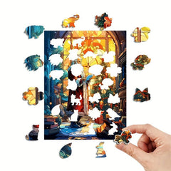 Christmas Animal Puzzle Holiday Entertainment Difficult