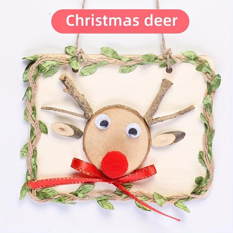 Kids DIY Wooden Branch Ornaments for Collage Paintings