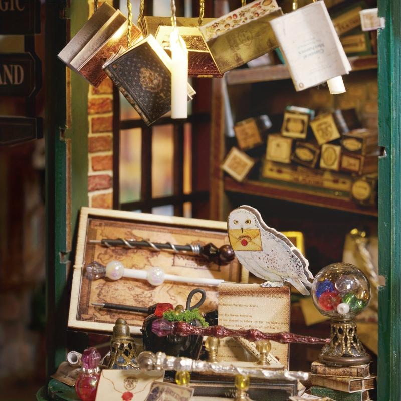 3D Puzzle Doll House Magic Shop Wooden Furniture Kit