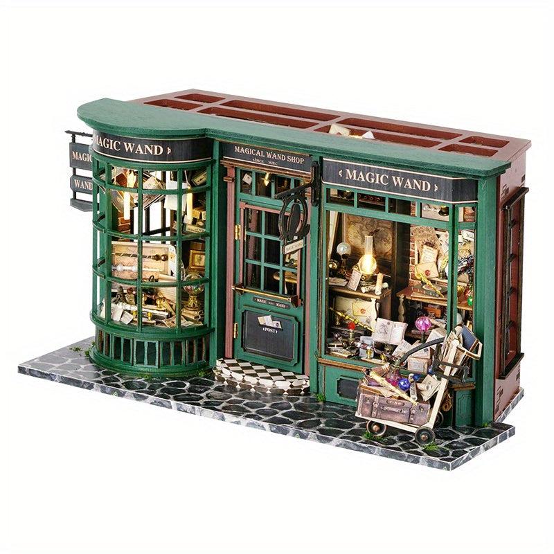 3D Puzzle Doll House Magic Shop Wooden Furniture Kit