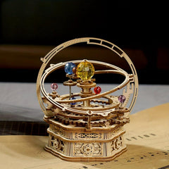 DIY Wooden Rotating Starry Sky Music Box Adult Children's Gift