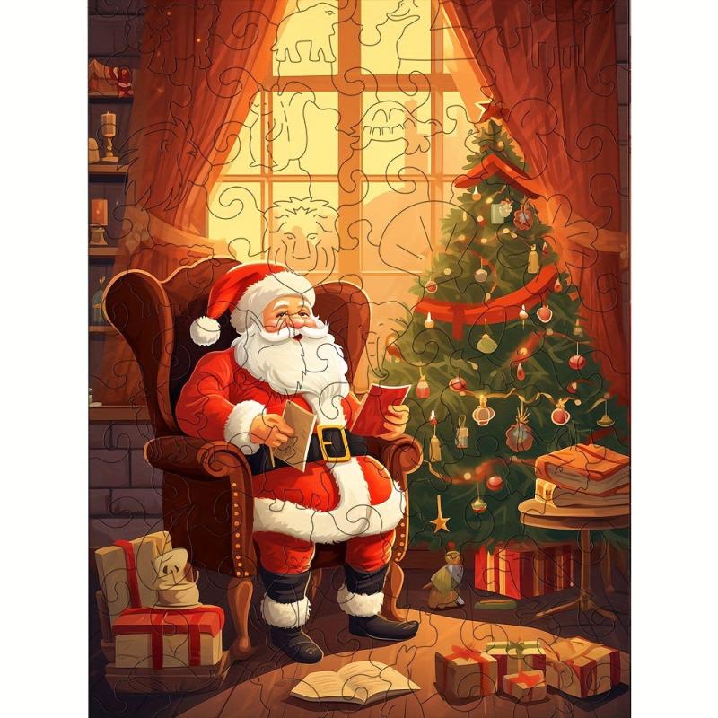 Christmas Puzzle Santa Claus Holiday Entertainment Difficult