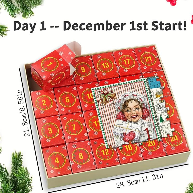 Christmas Temporary Jigsaw Puzzles 1000pcs for Adults Kids - Christmas Countdown